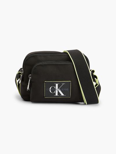 Calvin Klein Táskák & Kiegészítők HU677563 | Calvin Klein Recycled Polyester Női Crossbody Táska Fek
